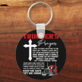 Tickers houden me veilig vrachtwagenchauffeur sleutelhanger (Voorkant)