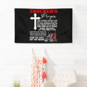 Tickers houden me veilig vrachtwagenchauffeur spandoek (Insitu)