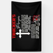 Tickers houden me veilig vrachtwagenchauffeur spandoek (Verticaal)