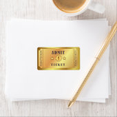 Ticket Admit One Birthday Party Birthday Bridal Etiket (Insitu)