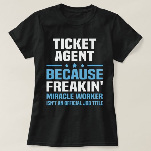 Ticket Agent T-shirt (Design voorkant)
