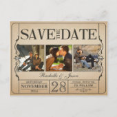 Ticket Bewaar de datum -- 3 afbeeldingen 2.0 Aankondigingskaart (Voorkant)