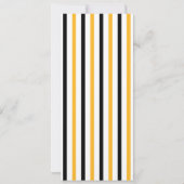 Ticket Birthday Party van het zwarte en gele sport Kaart (Achterkant)