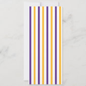 Ticket Birthday, team voor Paarse en goudsport Kaart (Achterkant)