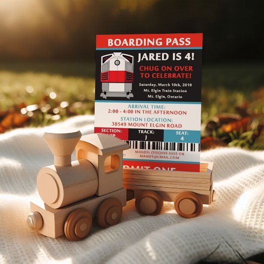 Ticket Birthday-treinreis Kaart