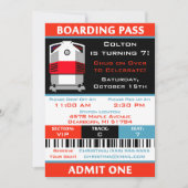 Ticket Birthday-treinreis Kaart (Voorkant)