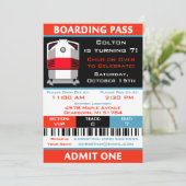 Ticket Birthday-treinreis Kaart (Staand voorkant)
