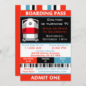 Ticket Birthday-treinreis Kaart (Voorkant / Achterkant)