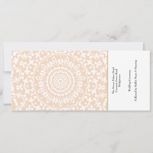 Ticket Boarding Pass Trouwbestemming Barbados Kaart (Achterkant)