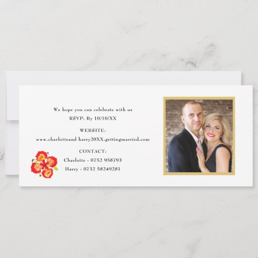 Ticket Boarding Pass Trouwbestemming Barbados Kaart (Achterkant)