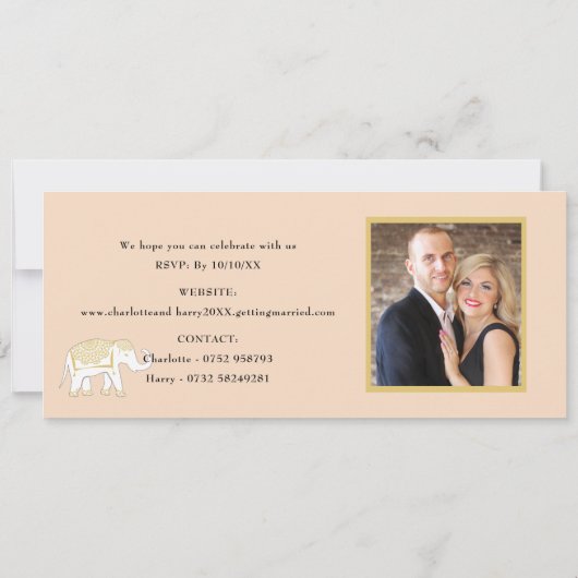 Ticket Boarding Pass Trouwbestemming Thailand Kaart (Achterkant)