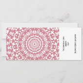 Ticket Boarding Pass Wedding Destination Italy IV Kaart (Achterkant)