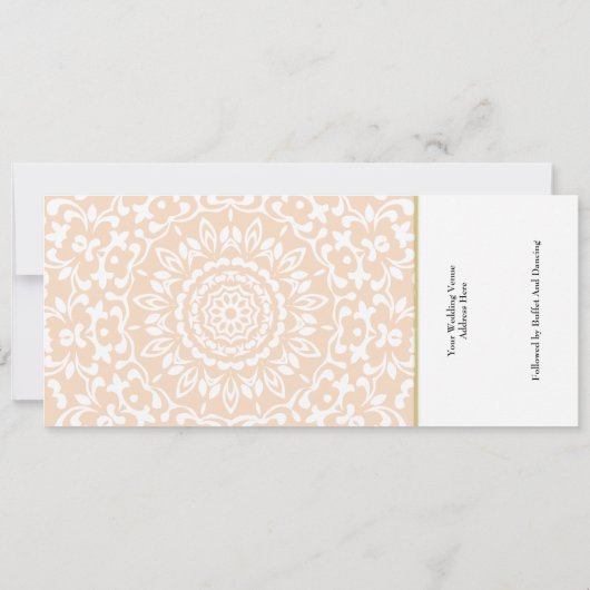 Ticket Boarding Pass Wedding Destination Mexico Kaart (Achterkant)