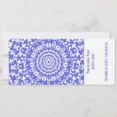 Ticket Boarding Pass Wedding Destination Santorini Kaart (Achterkant)