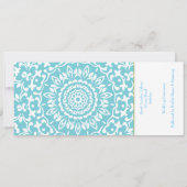 Ticket Boarding Pass Wedding Destination Turkey Kaart (Achterkant)