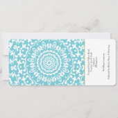 Ticket Boarding Pass Wedding Filipijnen Kaart (Achterkant)