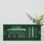 ticket bruiloft uitnodigingen (Staand voorkant)