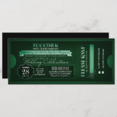 ticket bruiloft uitnodigingen (Voorkant / Achterkant)