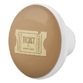 Ticket Ceramic Knob. Keramische Knop (Rechts)