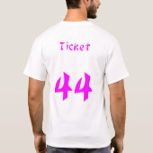 Ticket, Cheryl T-shirt (Achterkant)