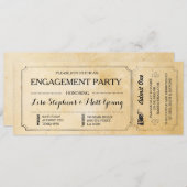 Ticket Couples van de Partij van de overeenkomst R Kaart (Voorkant / Achterkant)