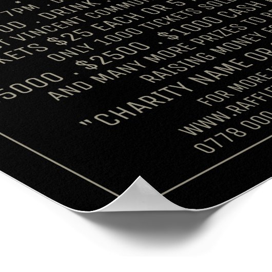 Ticket Design, Raffle Ticket Fundraiser Event Poster (Hoek)