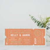 Ticket Diagonaal Stripe Weddenschap Kaart (Staand voorkant)