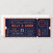  Ticket Diagonaal Stripe Weddenschap Kaart (Voorkant / Achterkant)