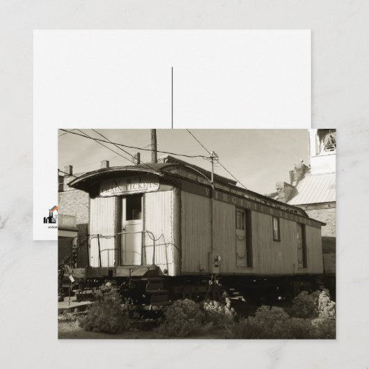 Ticket en Briefkaart treinwagons (Voorkant / Achterkant)