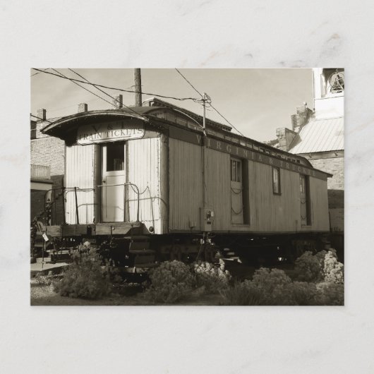 Ticket en Briefkaart treinwagons (Voorkant)