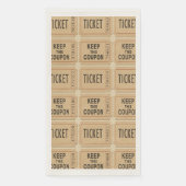 Ticket Gastenhanddoek Servetten (Voorkant)