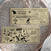 ticket Halloween Party Invitation Kaart