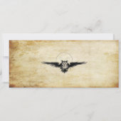 Ticket I van de Haunted House Halloween Party Kaart (Achterkant)