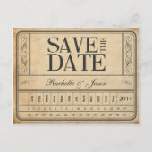 Ticket II — Sla de datumstempel op Aankondigingskaart (Voorkant)