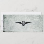 Ticket II van de  Haunted House Halloween Party Kaart (Achterkant)