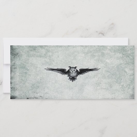 Ticket II van de  Haunted House Halloween Party Kaart (Achterkant)