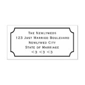 Ticket ingelijste retouradres Zelfinktstempel Zelfinktende Stempel (Design)