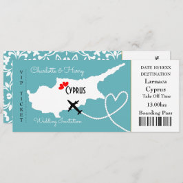 Ticket Instapass Trouwbestemming Cyprus Kaart