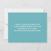 Ticket Instapkaart Trouw Bestemming Mauritius Save The Date (Achterkant)