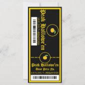 Ticket Invitation for Halowe'en Party 1 (Achterkant)