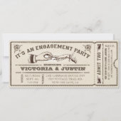 Ticket Invitation III van de Engagement Party Kaart (Voorkant)