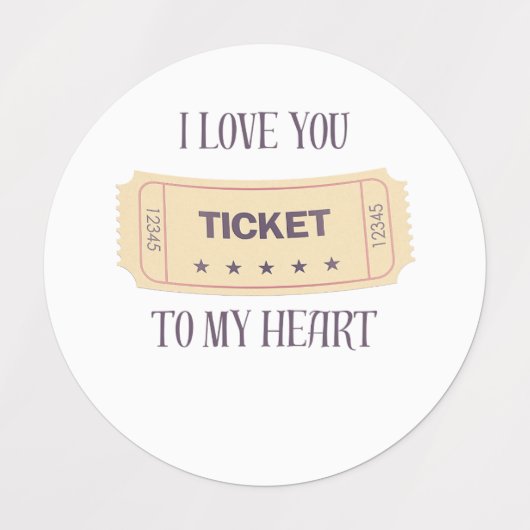 Ticket Labels (Design 1)