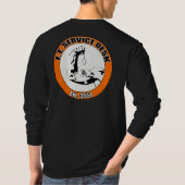 Ticket? Lange hoes zwart T-shirt (Achterkant)