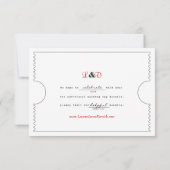 Ticket Libs-reactiekaart RSVP Kaartje (Achterkant)