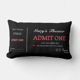 Ticket Lumbar Pillow Kussen