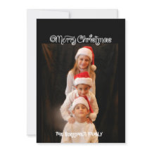 Ticket Merry Kerstmis 1-fotokaart