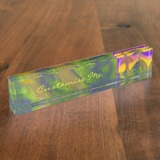 Ticket naar een Fantasy World Naambordje (Zijkant)