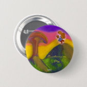 Ticket naar een Fantasy World Ronde Button 5,7 Cm (Voorkant /achterkant)