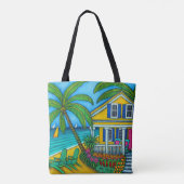 Ticket naar Paradise Canvas tas (Achterkant)