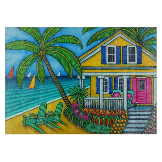 Ticket naar Paradise Cutting Board Snijplank (Voorkant)